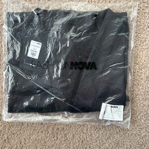 Fashion Nova Lotus Black Robe